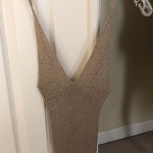 Roberto Collina gold cardigan with camisole